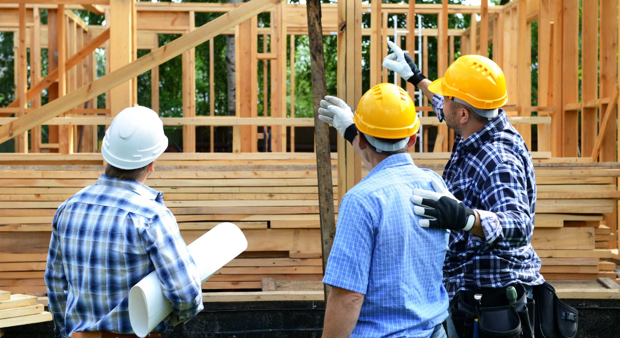 Image of men at construction site