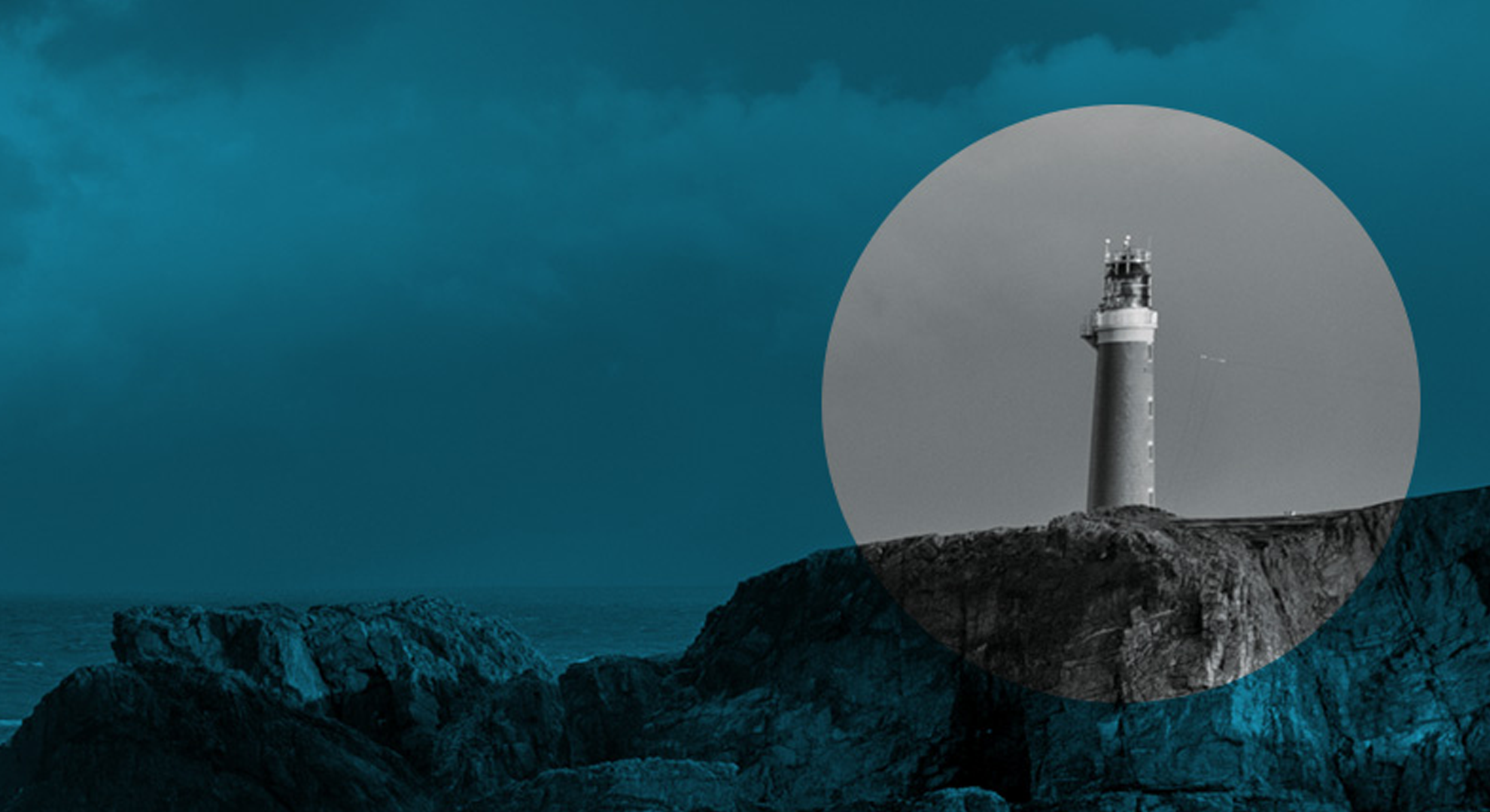 A lighthouse on a cliff, representing Zero Waste Scotland as "The Lighthouse of the Circular Economy"