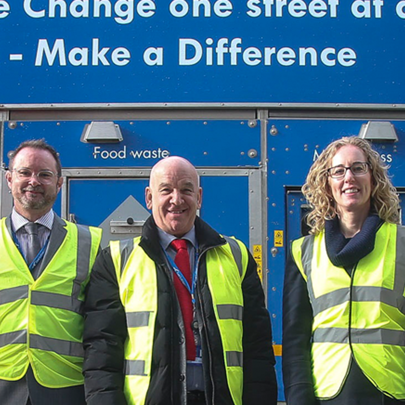 Members of the Scottish Government, Zero Waste Scotland and Local Authorities at the launch of the Recycling Improvement Fund