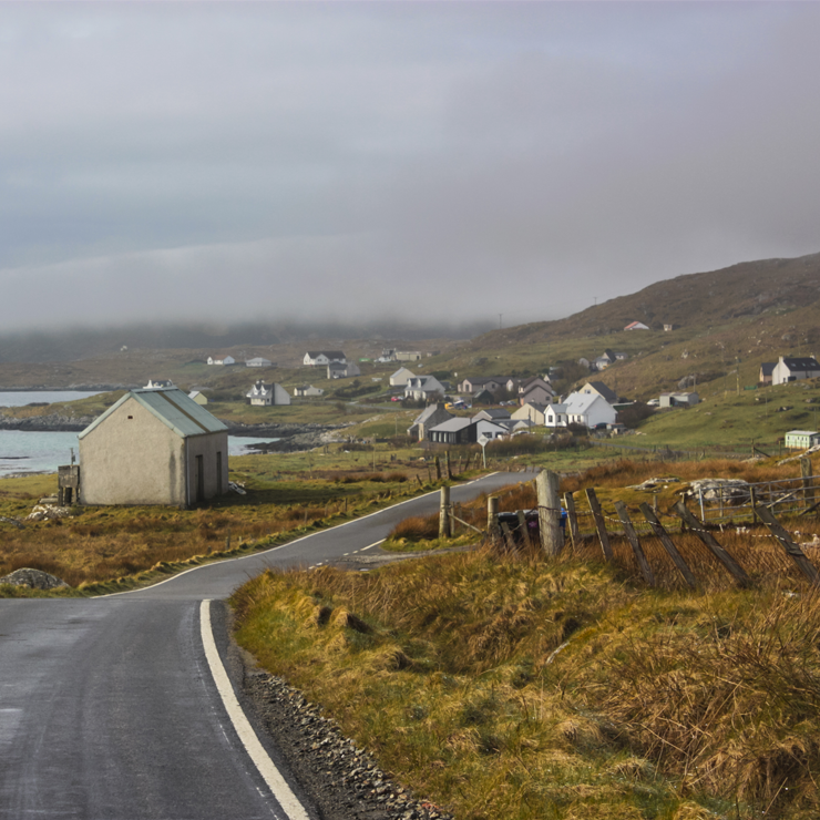 A remote, Scottish island community 