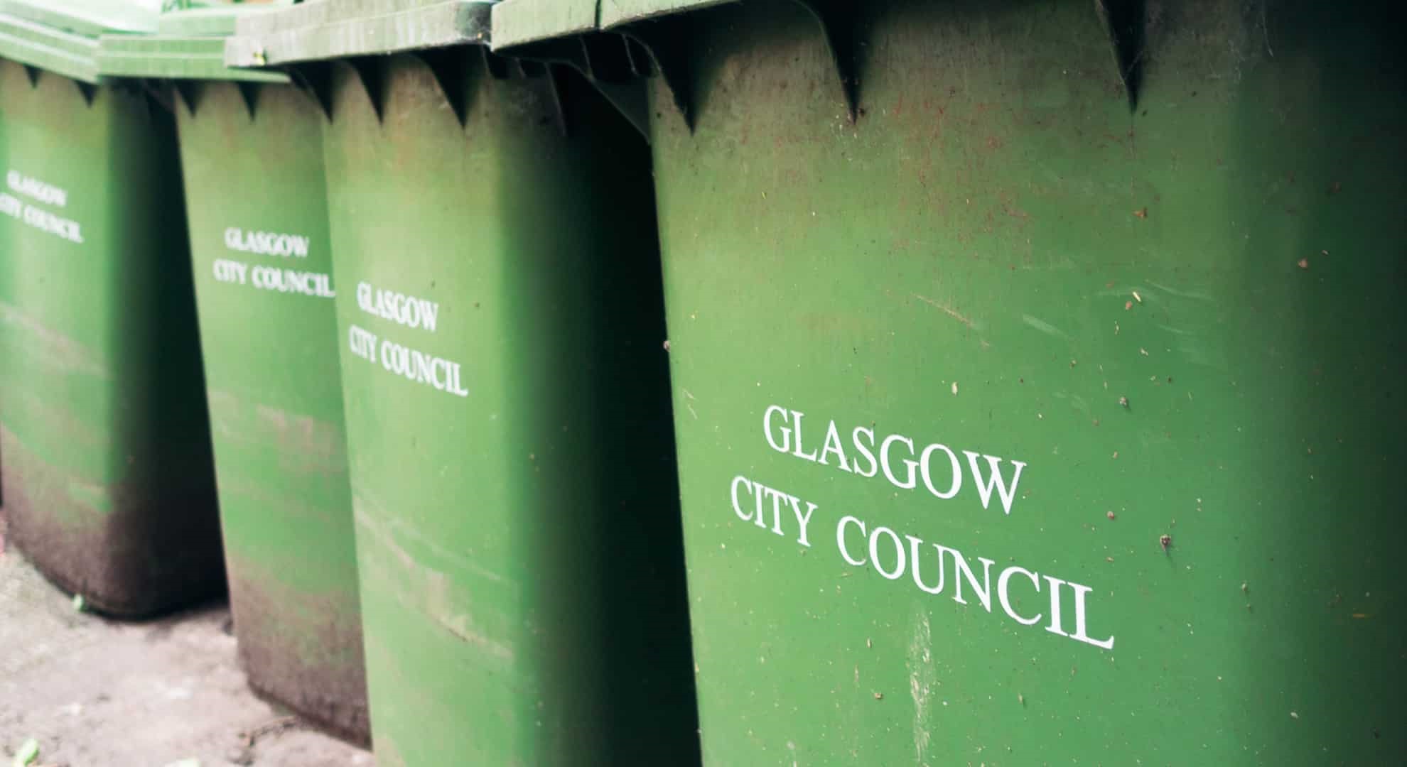 Wheelybins provided by Glasgow City Council 
