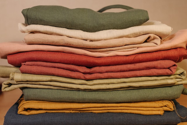 pile of neatly folded clothes