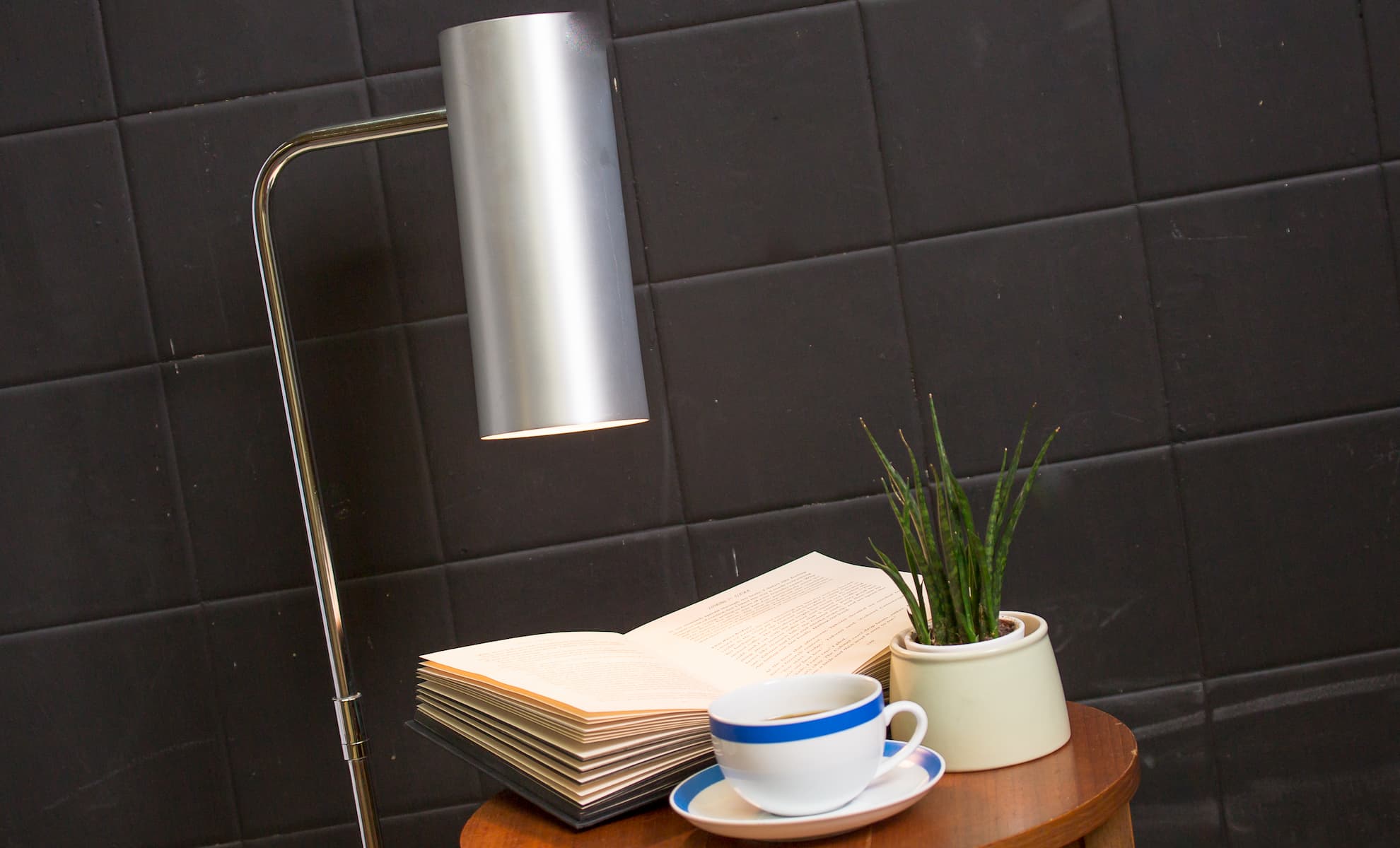 Lamp and book