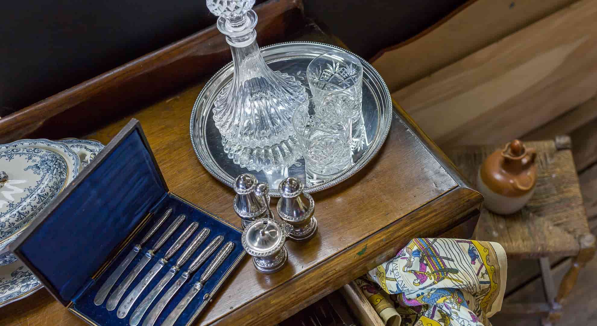 Assortment of cutlery and homeware