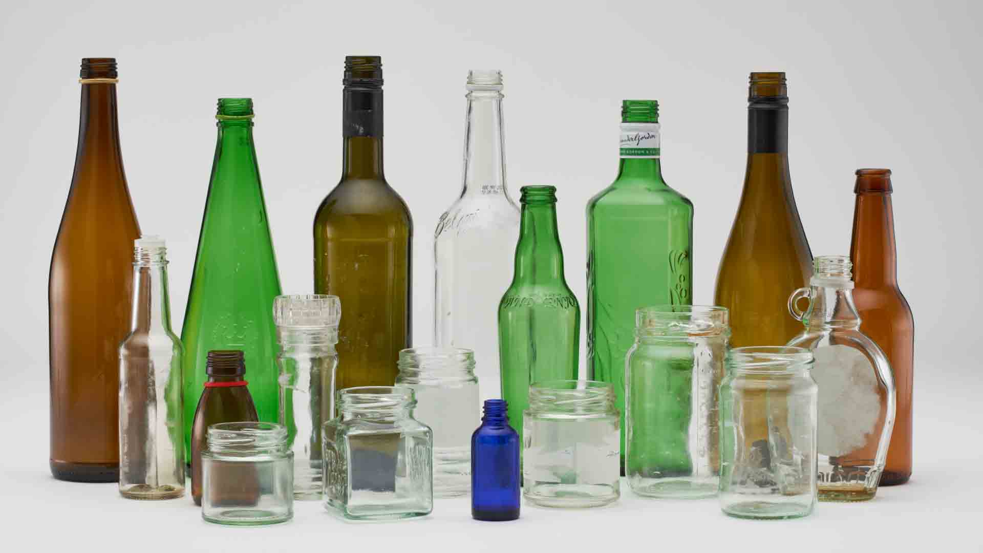 Photo of different coloured glass