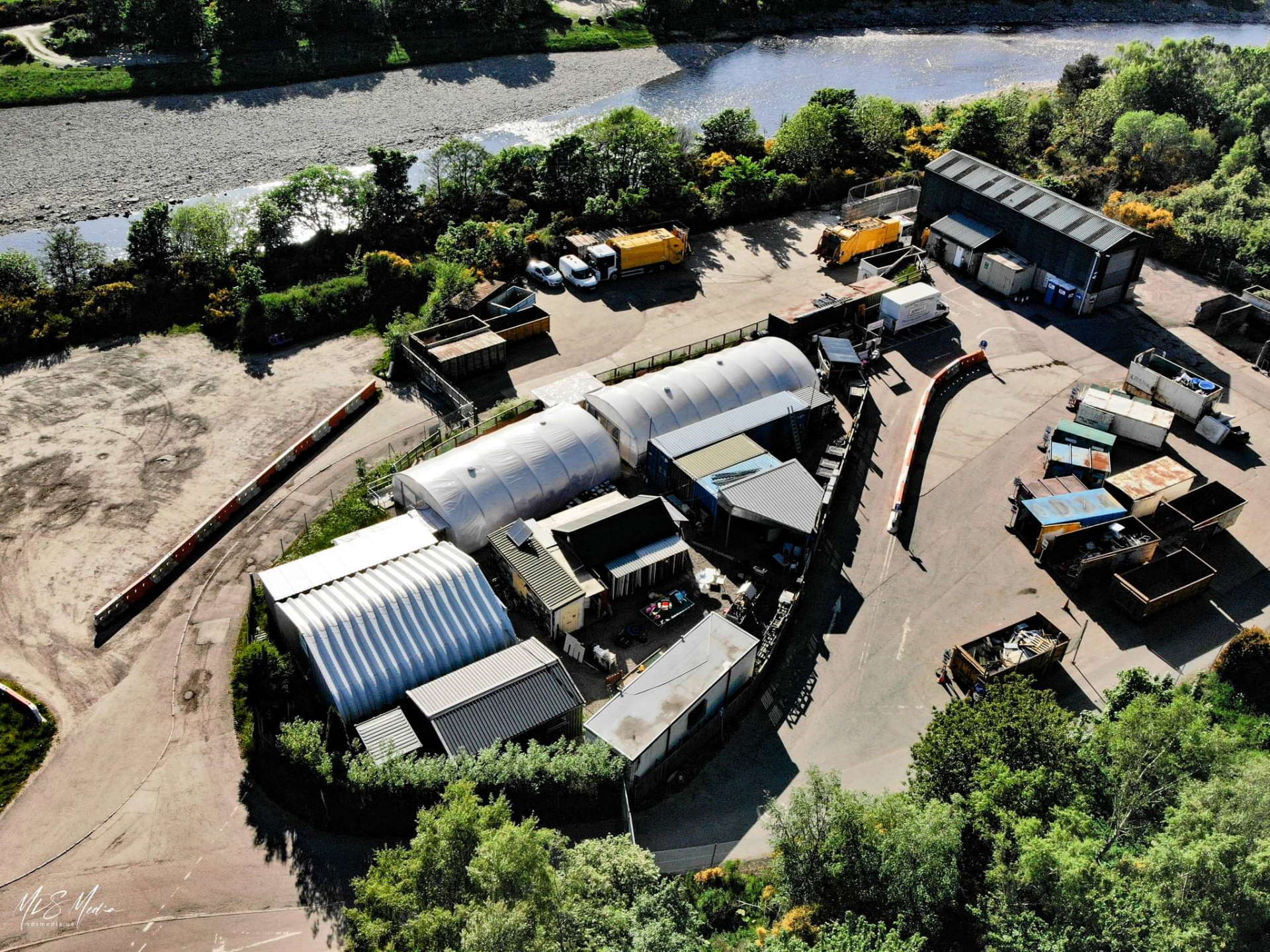 Moray Waste Busters aerial image