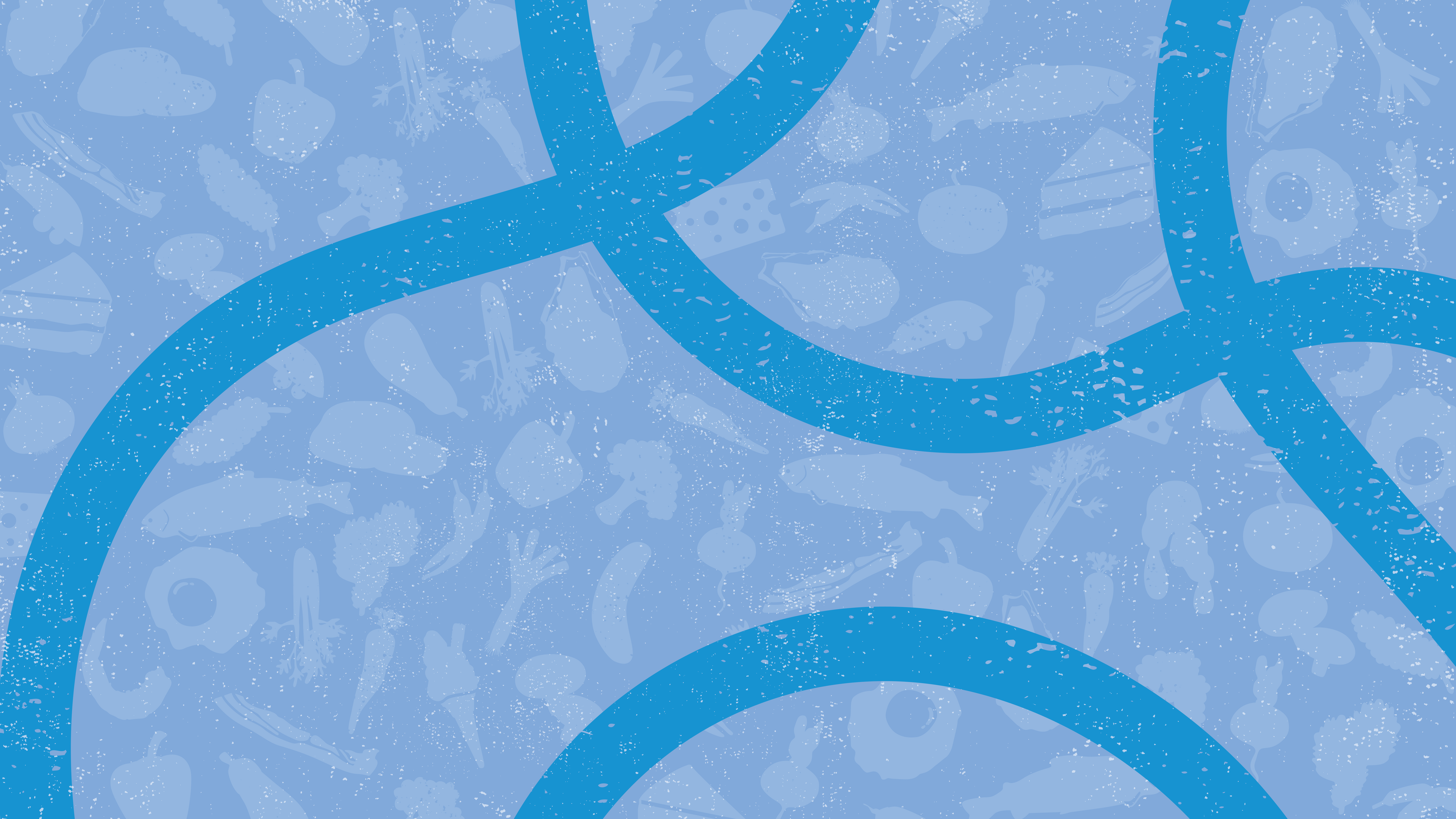 a textured background with a repeating pattern of food silhouettes